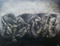 &quot;Samsara -XII&quot;, acrylic on canvas, 70x90cm, 2022