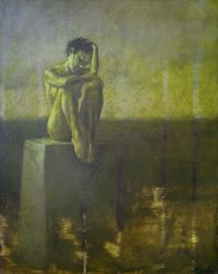 &ldquo;Alone-IV&rdquo;, acrylic on canvas, 30x24cm, 2023